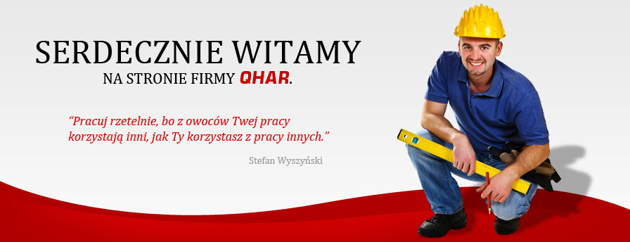 Serdecznie witamy na stronie firmy QHAR